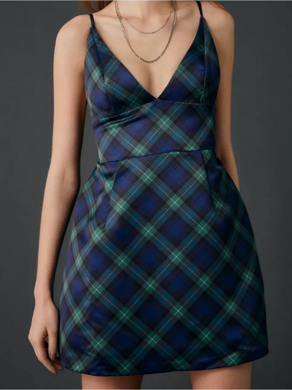 Kimchi Blue Fit-and-Flare Plaid Dress